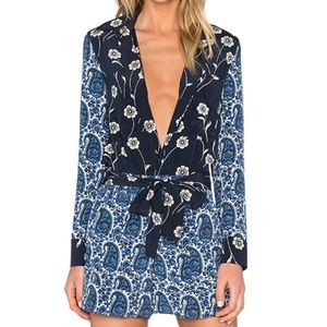 Derek Lam 10 Crosby Patchwork Romper Size 0 NWT
